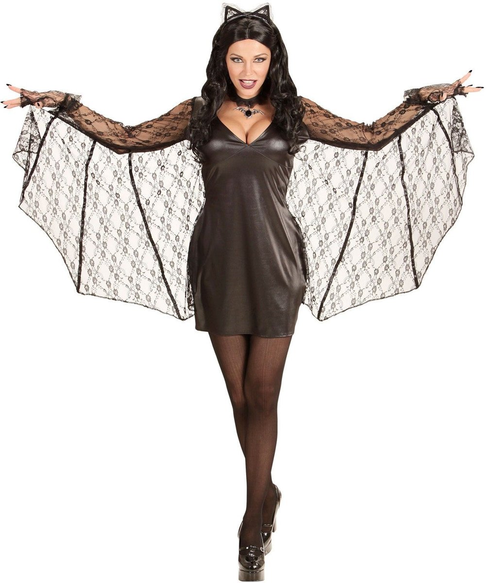 Vleermuis Kostuum | Vleermuis Vrouw Sexy Cave Kostuum | Large | Halloween | Verkleedkleding